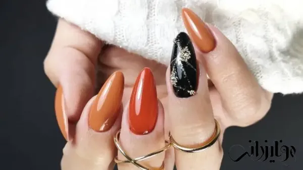  68 عکس طرح ناخن پاییزی 2025