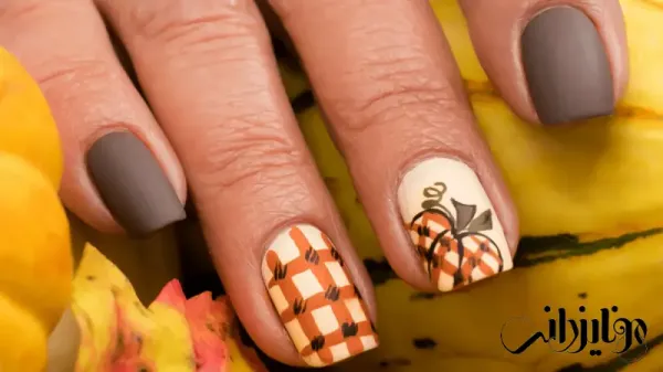  68 عکس طرح ناخن پاییزی 2025