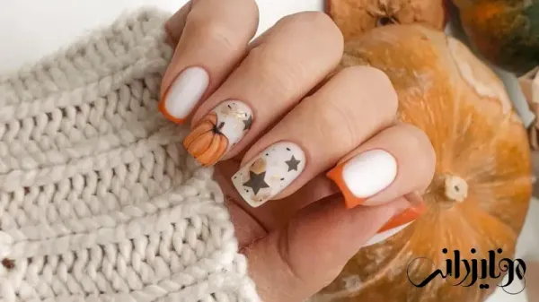  68 عکس طرح ناخن پاییزی 2025