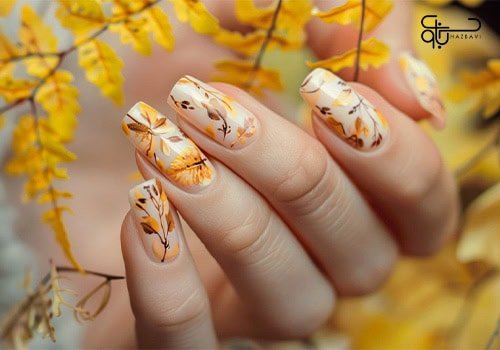  66 عکس طرح ناخن پاییزی جدید