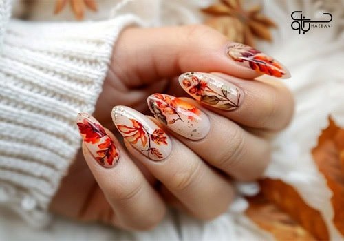  66 عکس طرح ناخن پاییزی جدید