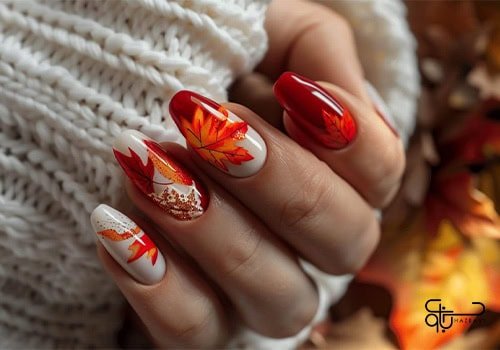  66 عکس طرح ناخن پاییزی جدید