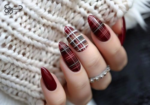 طرح ناخن پاییزی شیک