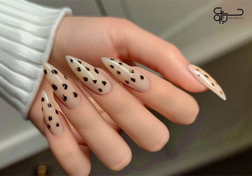 طرح ناخن پاییزی شیک