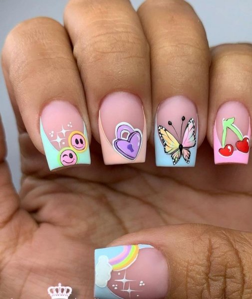  86 عکس طرح ناخن کیوت