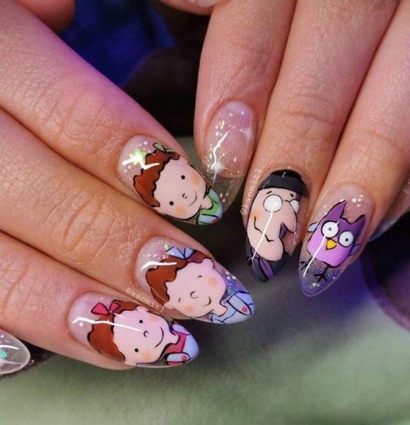  86 عکس طرح ناخن کیوت