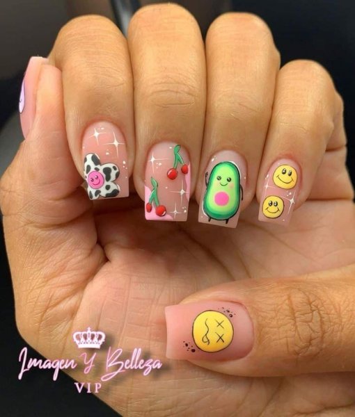  86 عکس طرح ناخن کیوت