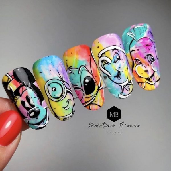  86 عکس طرح ناخن کیوت