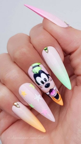  عکس طرح ناخن دخترانه کیوت