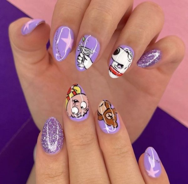  عکس طرح ناخن دخترانه کیوت