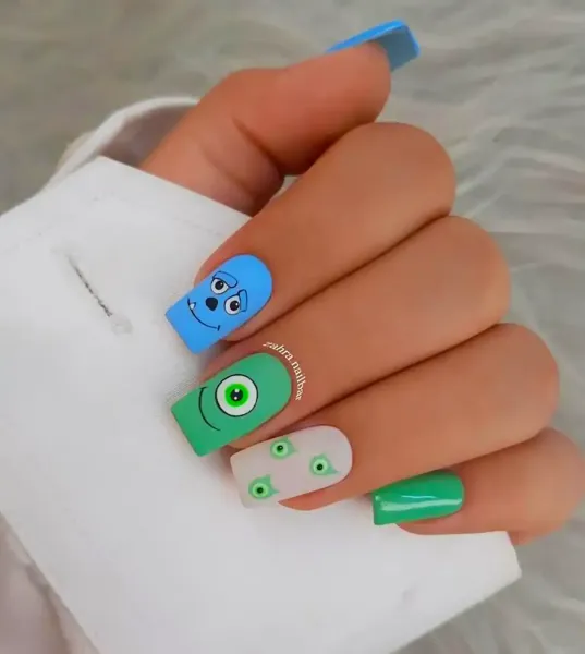  عکس طرح ناخن دخترانه عروسکی