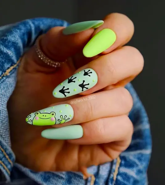  عکس طرح ناخن دخترانه عروسکی