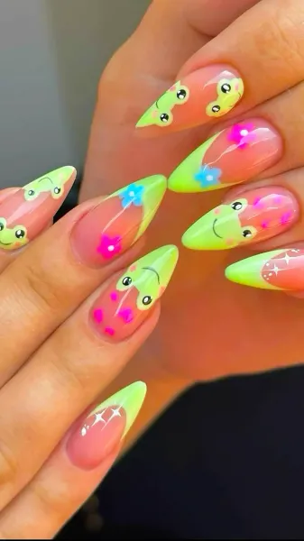  عکس طرح ناخن دخترانه عروسکی