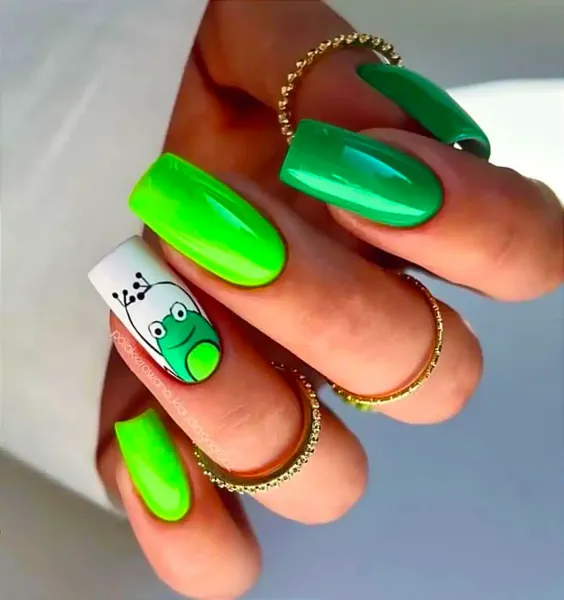  عکس طرح ناخن دخترانه عروسکی