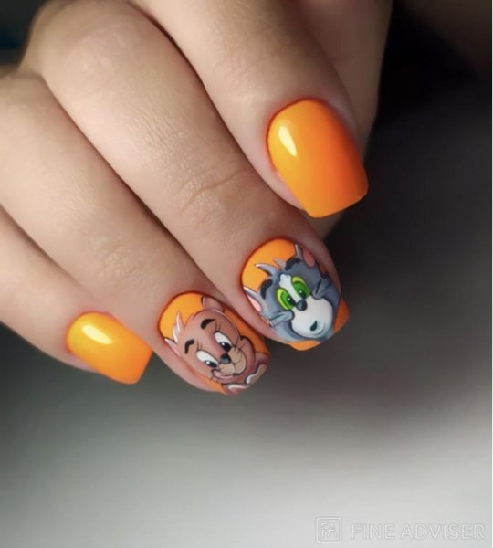  عکس طرح ناخن دخترانه کیوت کوتاه