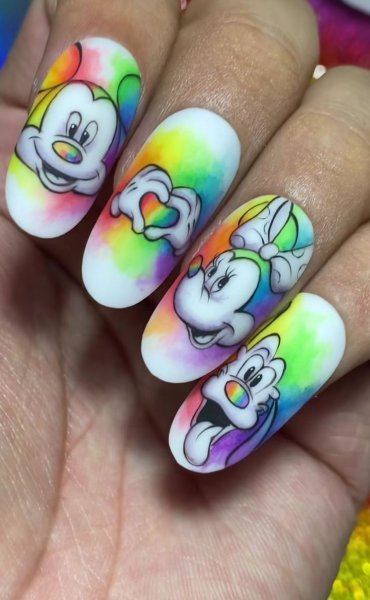  عکس طرح ناخن دخترانه کیوت کوتاه