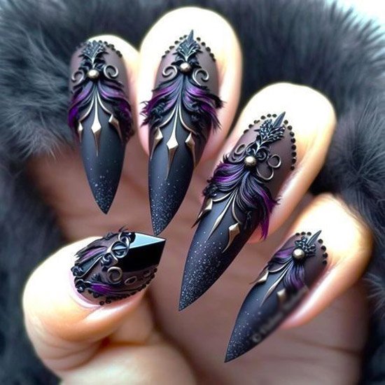  75 عکس طرح ناخن فانتزی کوتاه