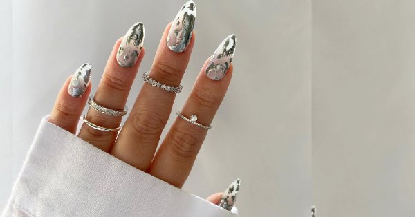  30 عکس طرح ناخن کرومی