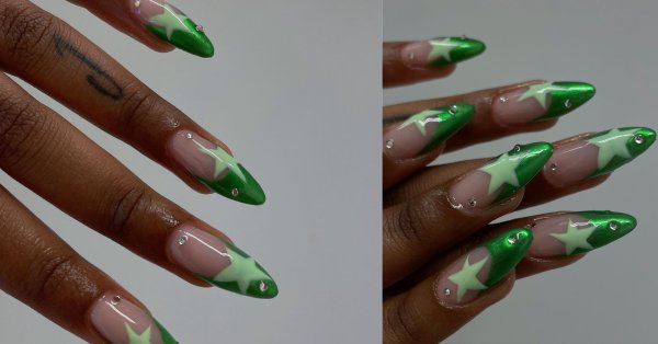  30 عکس طرح ناخن کرومی