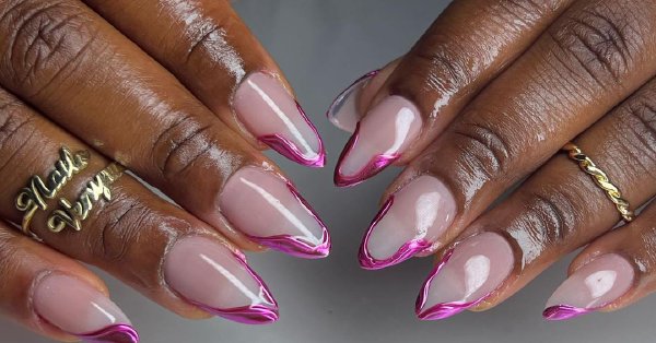  30 عکس طرح ناخن کرومی