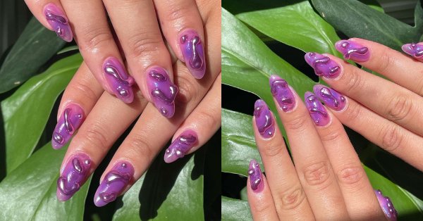  30 عکس طرح ناخن کرومی