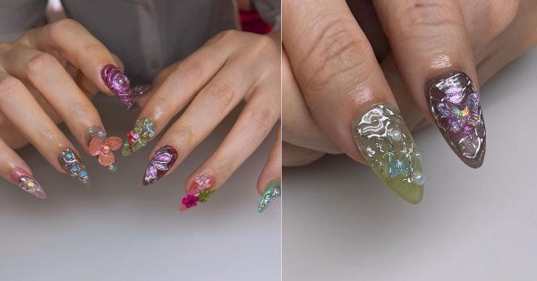  30 عکس طرح ناخن کرومی