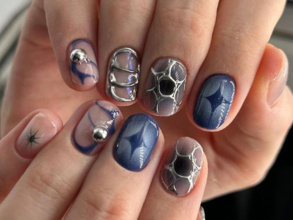  30 عکس طرح ناخن کرومی