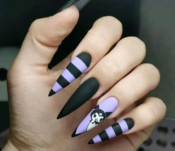  عکس طرح ناخن کرومی و ملودی