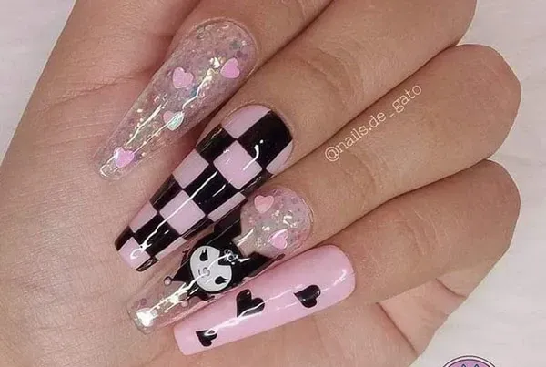  عکس طرح ناخن کرومی و ملودی