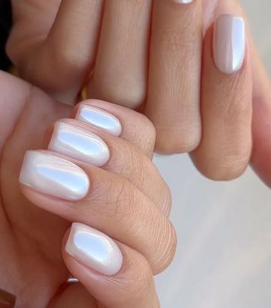  45 مدل ناخن کروم صدفی