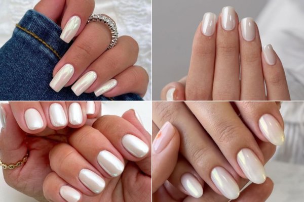  45 مدل ناخن کروم صدفی