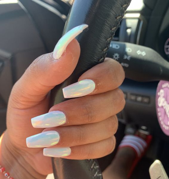  45 مدل ناخن کروم صدفی