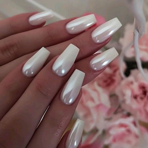  45 مدل ناخن کروم صدفی