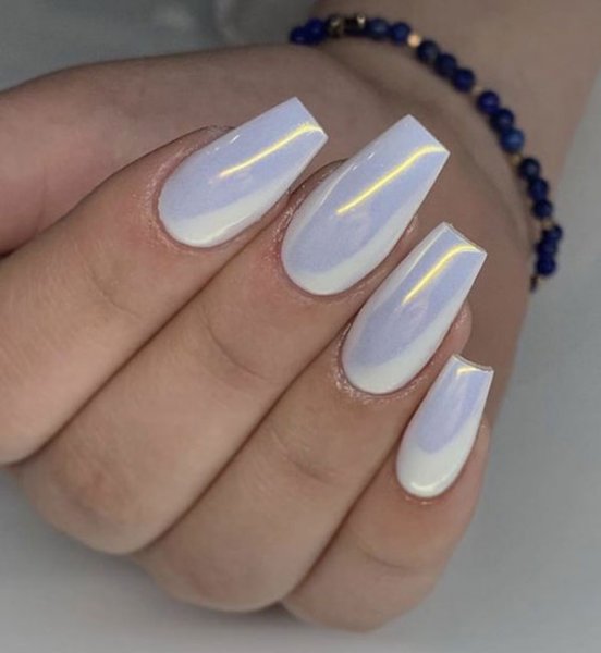  45 مدل ناخن کروم صدفی