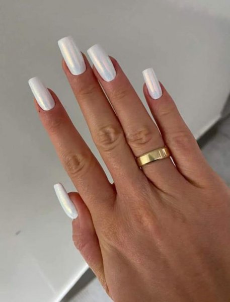  45 مدل ناخن کروم صدفی