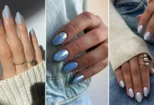  45 مدل ناخن کروم صدفی