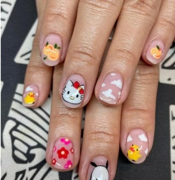  طرح ناخن کرومی کیتی