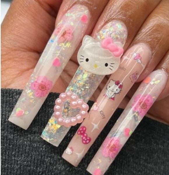  طرح ناخن کرومی کیتی