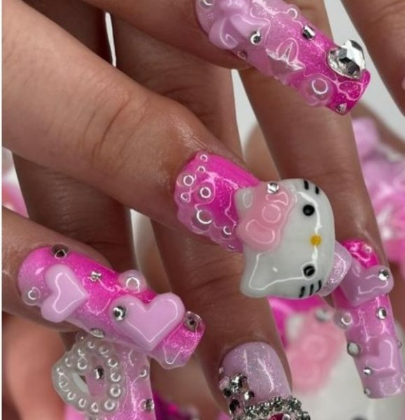  طرح ناخن کرومی کیتی