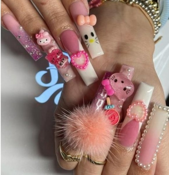  طرح ناخن کرومی کیتی