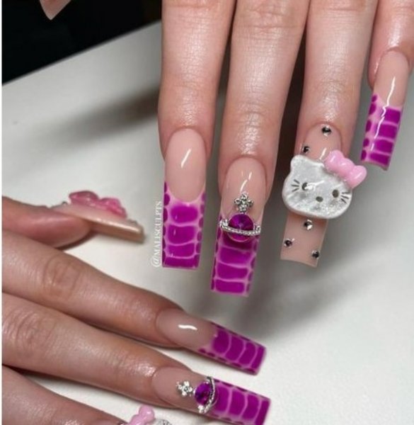  طرح ناخن کرومی کیتی