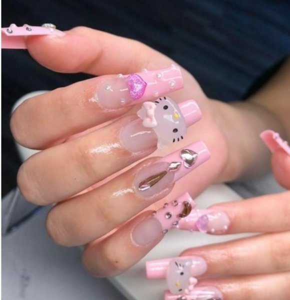  طرح ناخن کرومی کیتی