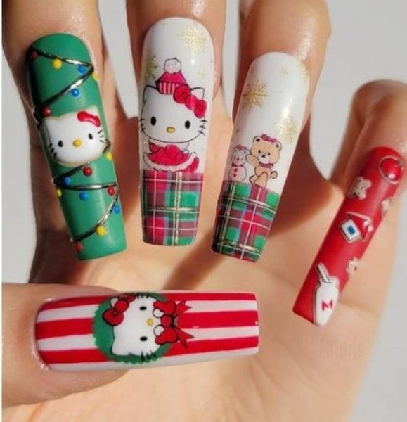  طرح ناخن کرومی کیتی