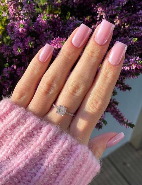  100 عکس مدل ناخن کروم صدفی صورتی