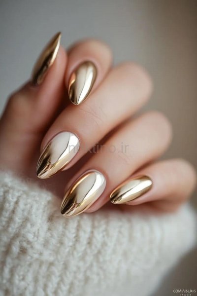  75 مدل ناخن کروم کلیر