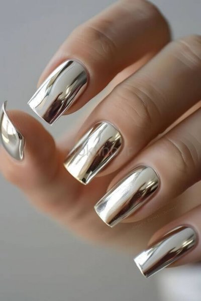  75 مدل ناخن کروم کلیر