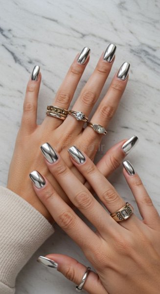  75 مدل ناخن کروم کلیر