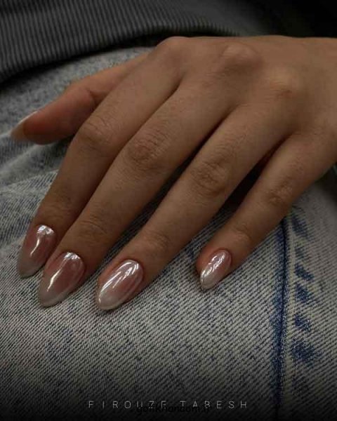  100 مدل ناخن کروم جواهری