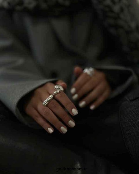  100 مدل ناخن کروم جواهری