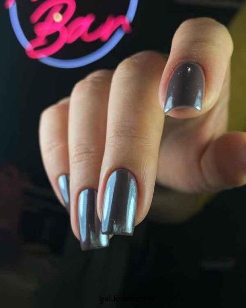  100 مدل ناخن کروم جواهری